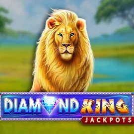 Diamond King Jackpots slot logo by SpinPlay Games at Run4Win Casino